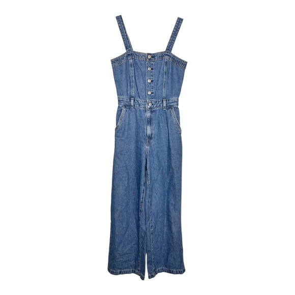 Levi’s Drea Jumpsuit Overalls Button Front Smocked Back XS - Picture 2 of 11